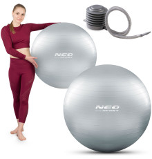 Гімнастичний м'яч для аеробіки 75 см NS-952 сірий