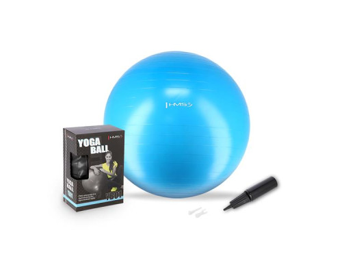 Гімнастичний м'яч HMS YB01N 75 см, блакитний