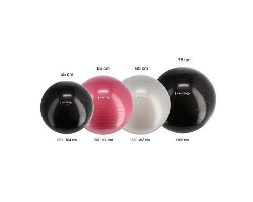 Гімнастичний м'яч HMS YB01, чорний