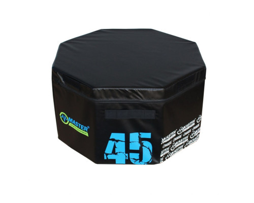 Пліометричний бокс MASTER 45 см, чорно-синій