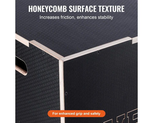 Пліометричний бокс VEVOR 30/24/20 дюймів, чорний