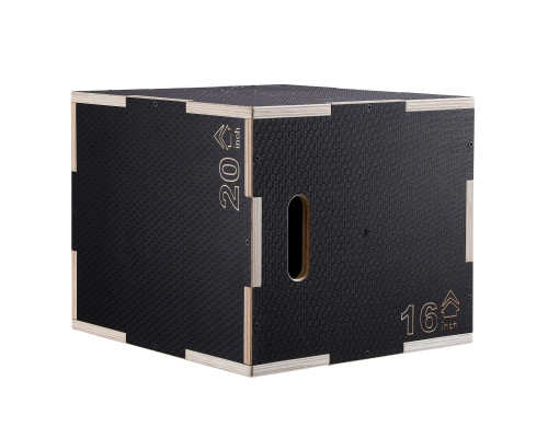 Пліометричний бокс VEVOR 20/18/16 дюймів, чорний