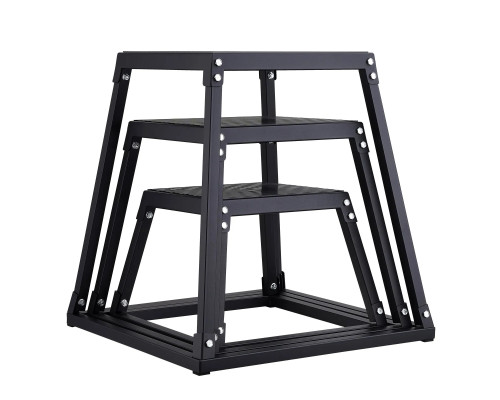 Пліометричний бокс VEVOR 30,5 - 45,8 см - 60,9 см, чорний