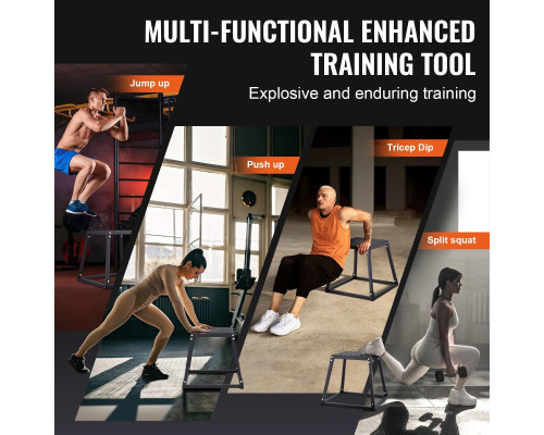 Пліометричний бокс VEVOR 30,5 - 45,8 см - 60,9 см, чорний