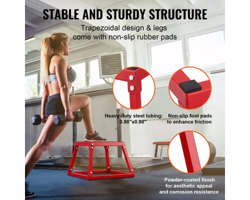 Пліометричний бокс VEVOR СС-Р-12, червоний