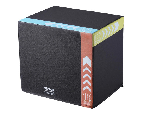 Пліометрична бокс VEVOR 20/18/16 дюймів, різнокольоровий