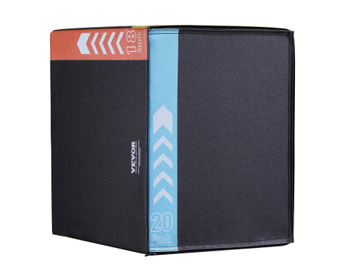 Пліометрична бокс VEVOR 20/18/16 дюймів, різнокольоровий