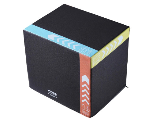 Пліометрична бокс VEVOR 20/18/16 дюймів, різнокольоровий