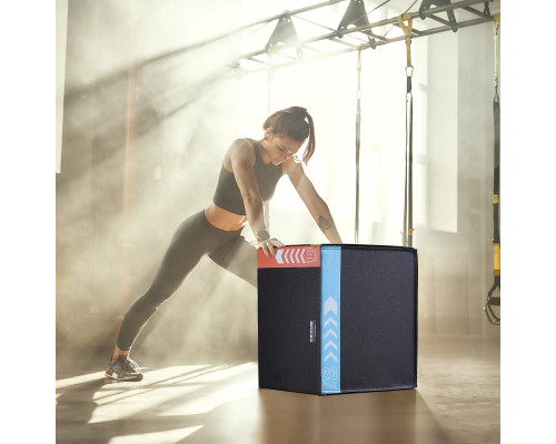 Пліометрична бокс VEVOR 20/18/16 дюймів, різнокольоровий