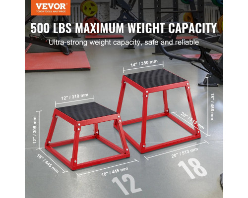 Пліометричний бокс VEVOR СС-Р-18, червоний