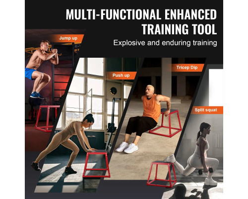 Пліометричний бокс VEVOR СС-Р-18, червоний