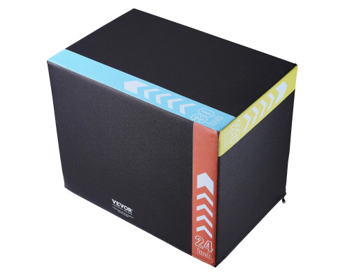 Пліометричний бокс VEVOR 30/24/20 дюймів, різнокольоровий