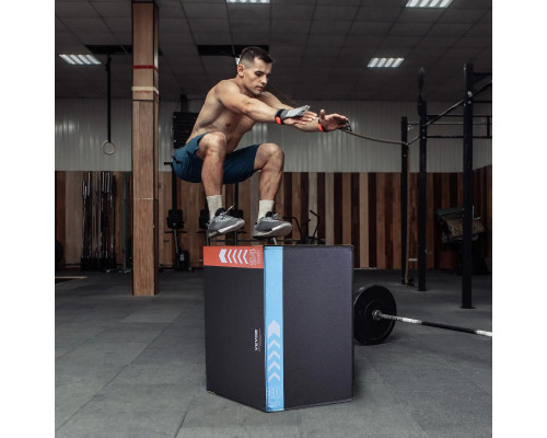 Пліометричний бокс VEVOR 30/24/20 дюймів, різнокольоровий