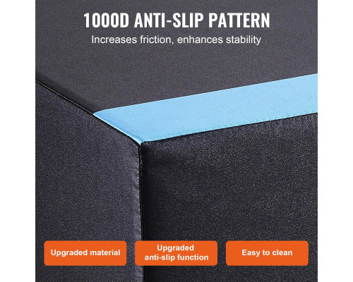 Пліометричний бокс VEVOR 16/14/12 дюймів, різнокольоровий