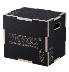 Пліометричний бокс VEVOR 16/14/12 дюймів, чорний