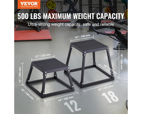 Пліометричний бокс VEVOR SS-B-12, чорний