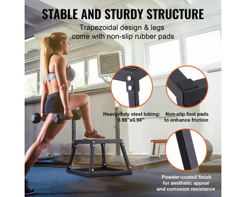 Пліометричний бокс VEVOR SS-B-12, чорний