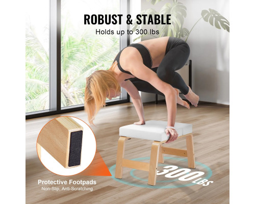 Лавка для йоги VEVOR А3007, біла