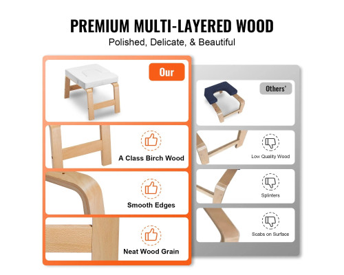 Лавка для йоги VEVOR А3007, біла