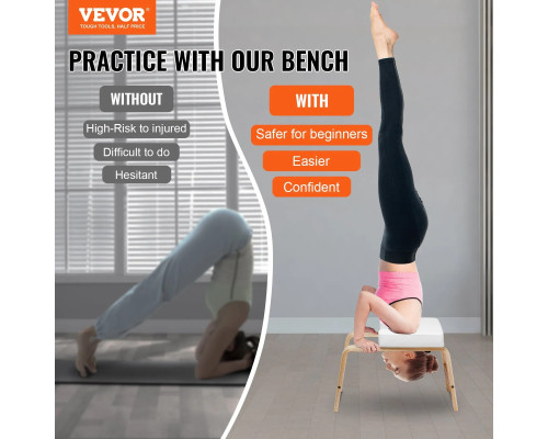 Лавка для йоги VEVOR А3007, біла