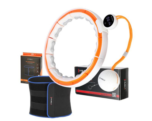 НАБІР HULA HOOP МАГНІТНИЙ БІЛИЙ/ПОМАРАНЧЕВИЙ HHM21 З ГАРЮ + ЛІЧИЛЬНИК HMS + ПОЯС ДЛЯ СХУДНЕННЯ BR1313 НАБІР HULA HOOP МАГНІТНИЙ БІЛИЙ/ПОМАРАНЧЕВИЙ HHM21 З ГАРЮ + ЛІЧИЛЬНИК HMS + ПОЯС ДЛЯ СХУДНЕННЯ BR1313