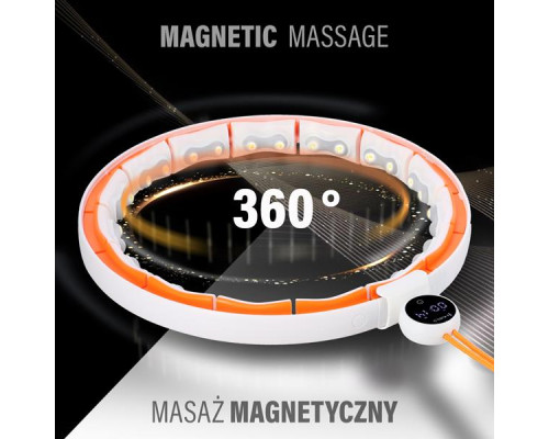 НАБІР HULA HOOP МАГНІТНИЙ БІЛИЙ/ПОМАРАНЧЕВИЙ HHM21 З ГАРЮ + ЛІЧИЛЬНИК HMS + ПОЯС ДЛЯ СХУДНЕННЯ BR1313 НАБІР HULA HOOP МАГНІТНИЙ БІЛИЙ/ПОМАРАНЧЕВИЙ HHM21 З ГАРЮ + ЛІЧИЛЬНИК HMS + ПОЯС ДЛЯ СХУДНЕННЯ BR1313