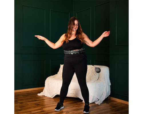 Обруч з вагою HMS HHW12 PLUS SIZE чорний Обруч з вагою HMS HHW12 PLUS SIZE чорний