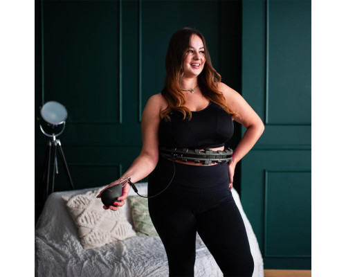 Обруч з вагою HMS HHW12 PLUS SIZE чорний Обруч з вагою HMS HHW12 PLUS SIZE чорний