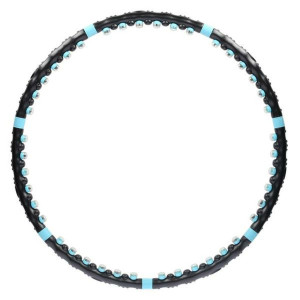 Масажний обруч HHP006 HULA HOP 98CM HMS - чорно-блакитний 
