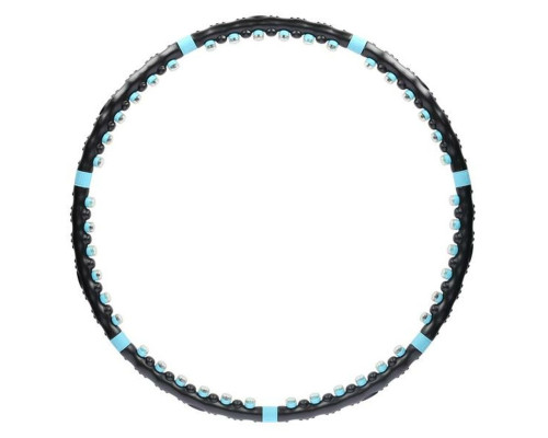 Масажний обруч HHP006 HULA HOP 98CM HMS - чорно-блакитний Масажний обруч HHP006 HULA HOP 98CM HMS - чорно-блакитний