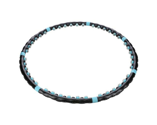 Масажний обруч HHP006 HULA HOP 98CM HMS - чорно-блакитний Масажний обруч HHP006 HULA HOP 98CM HMS - чорно-блакитний