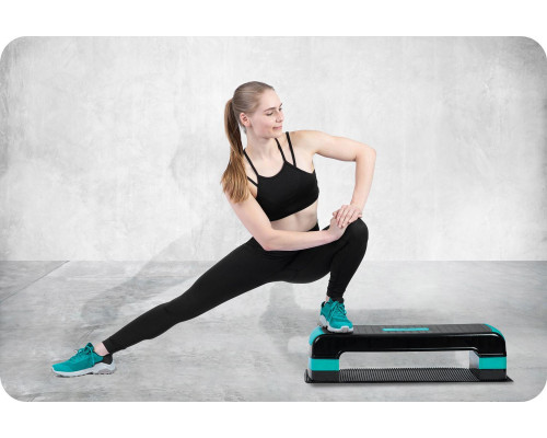 Степ-платформа Neo-Sport Step NS-402 - чорно-бірюзова Степ-платформа Neo-Sport Step NS-402 - чорно-бірюзова