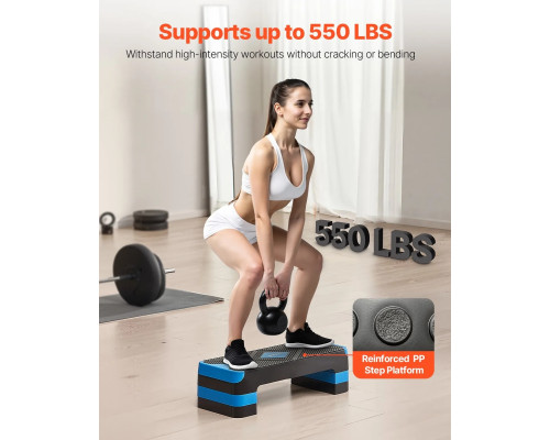 Степ-платформа VEVOR, чорно-синя
