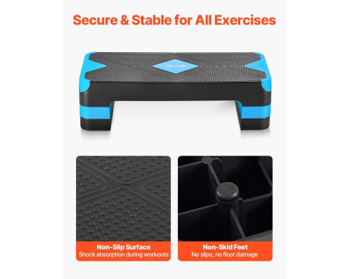 Степ-платформа VEVOR, чорно-синя