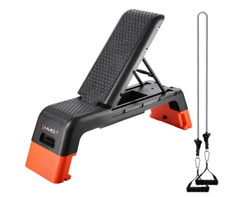 Степ-платформа з функцією лави HMS AS009 PRO, чорно-помаранчева