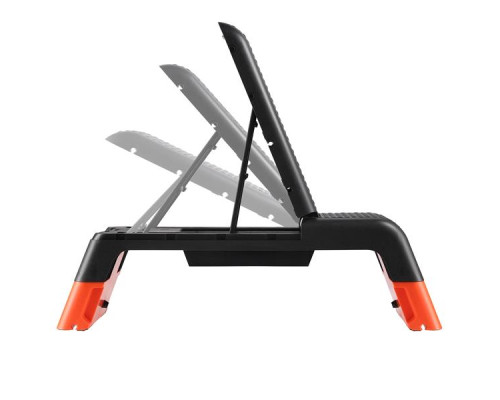 Степ-платформа з функцією лави HMS AS009 PRO, чорно-помаранчева