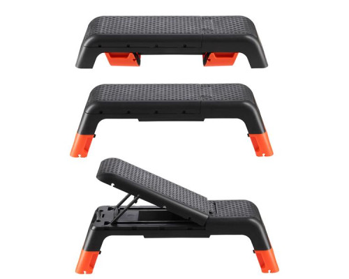 Степ-платформа з функцією лави HMS AS009 PRO, чорно-помаранчева