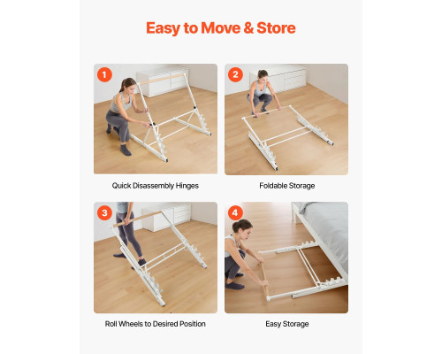 Балетна планка VEVOR CD-WDG08, біла