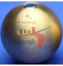 М'яч латунний змагальний Polanik 4 кг, діам. 100 мм; IAAF I-00-0198