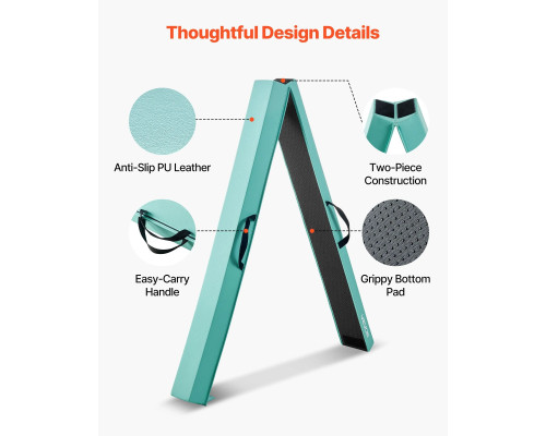 Дитяча гімнастична балка VEVOR SWS8EVAPU 2,35, м'ятно-зелений