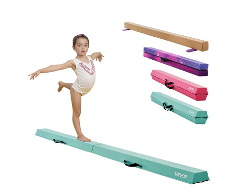 Дитяча гімнастична балка VEVOR SWS8EVAPU 2,35, м'ятно-зелений