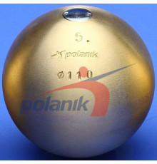 М'яч латунний змагальний Polanik 5 кг, діам. 110 мм IAAF I-00-0199