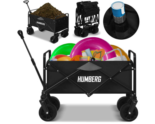 Візок розкладний Humberg HM-512 100 л, чорний