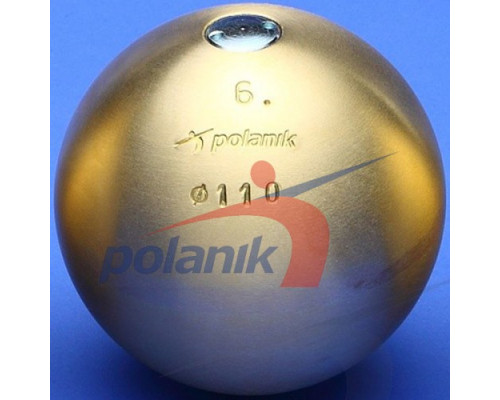 М'яч латунний змагальний Polanik 6 кг, діам. 110 мм IAAF I-02-0264