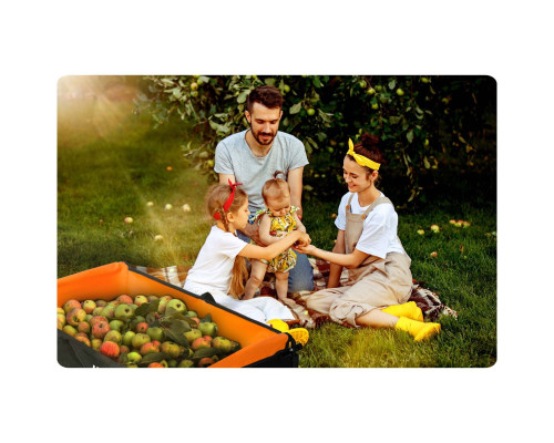 Візок розкладний Humberg HM-513 100 л, чорно-оранжевий