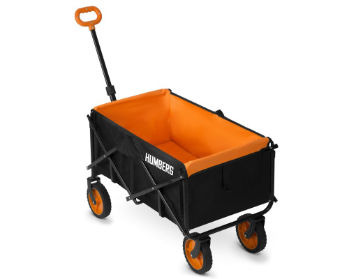 Візок розкладний Humberg HM-513 100 л, чорно-оранжевий