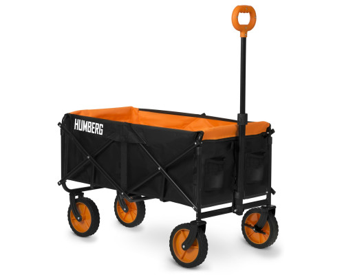 Візок розкладний Humberg HM-513 100 л, чорно-оранжевий