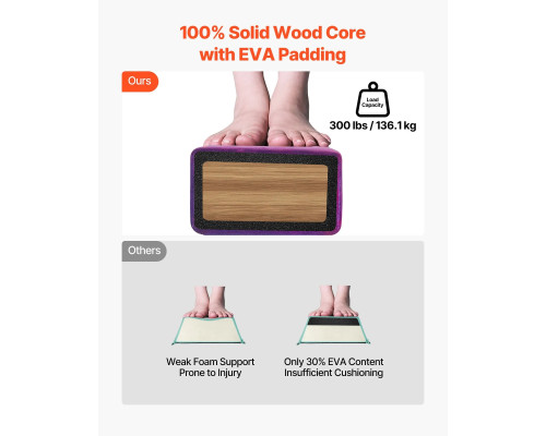 Дитяча гімнастична балка VEVOR MD-105 2,38 м, фіолетова