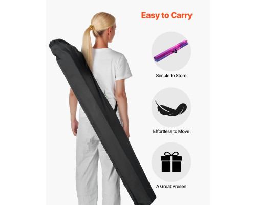 Дитяча гімнастична балка VEVOR MD-105 2,38 м, фіолетова