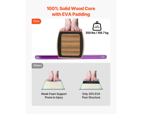 Дитяча гімнастична балка VEVOR МД-89 2,4 м, бежевий